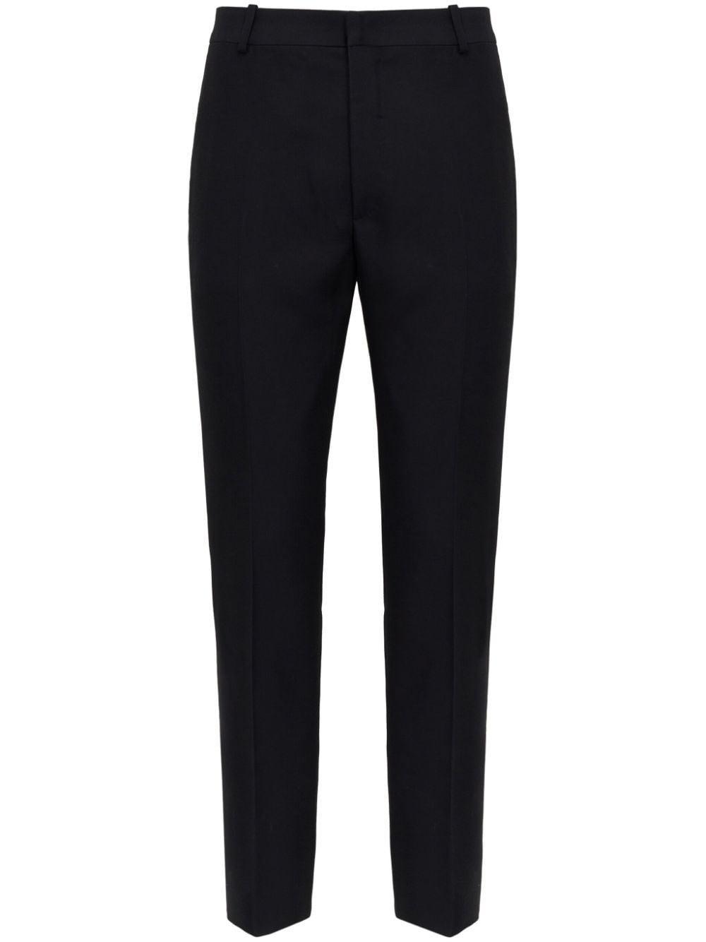 Straight-leg Tailored Trousers In Schwarz Product Image