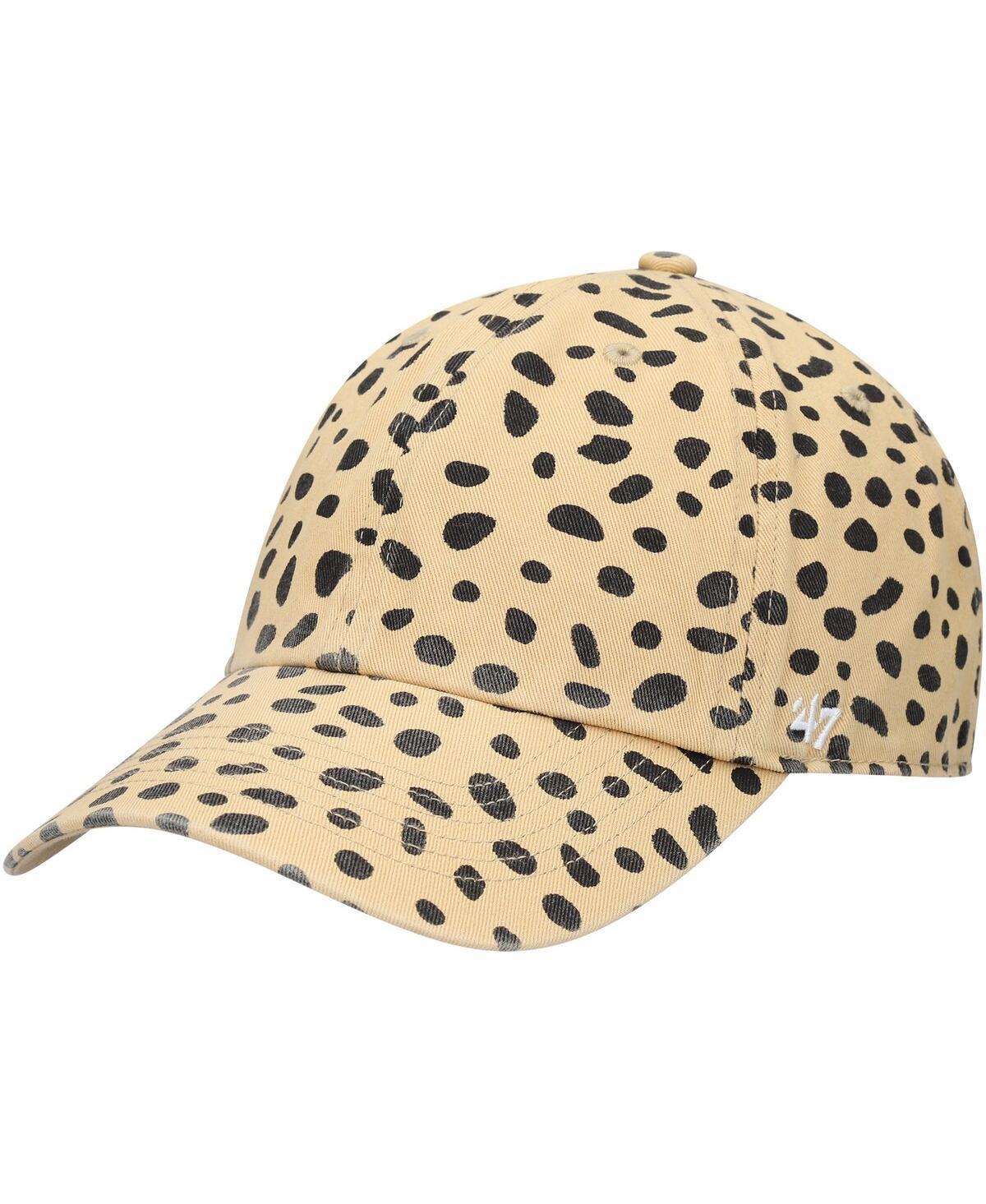 Womens 47 Brand Tan Cheetah Clean Up Adjustable Hat Product Image