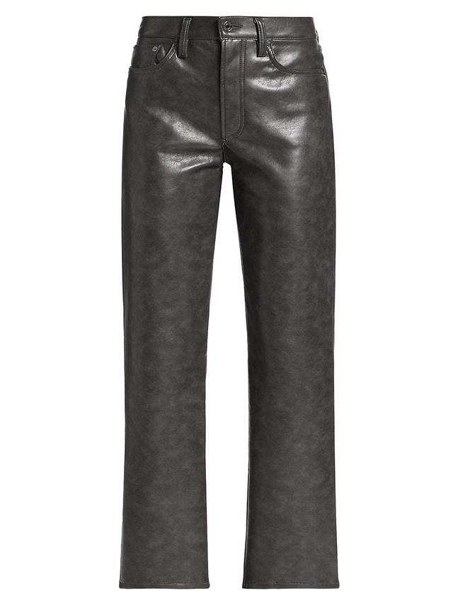Womens Sloane Leather-Blend Pants Product Image