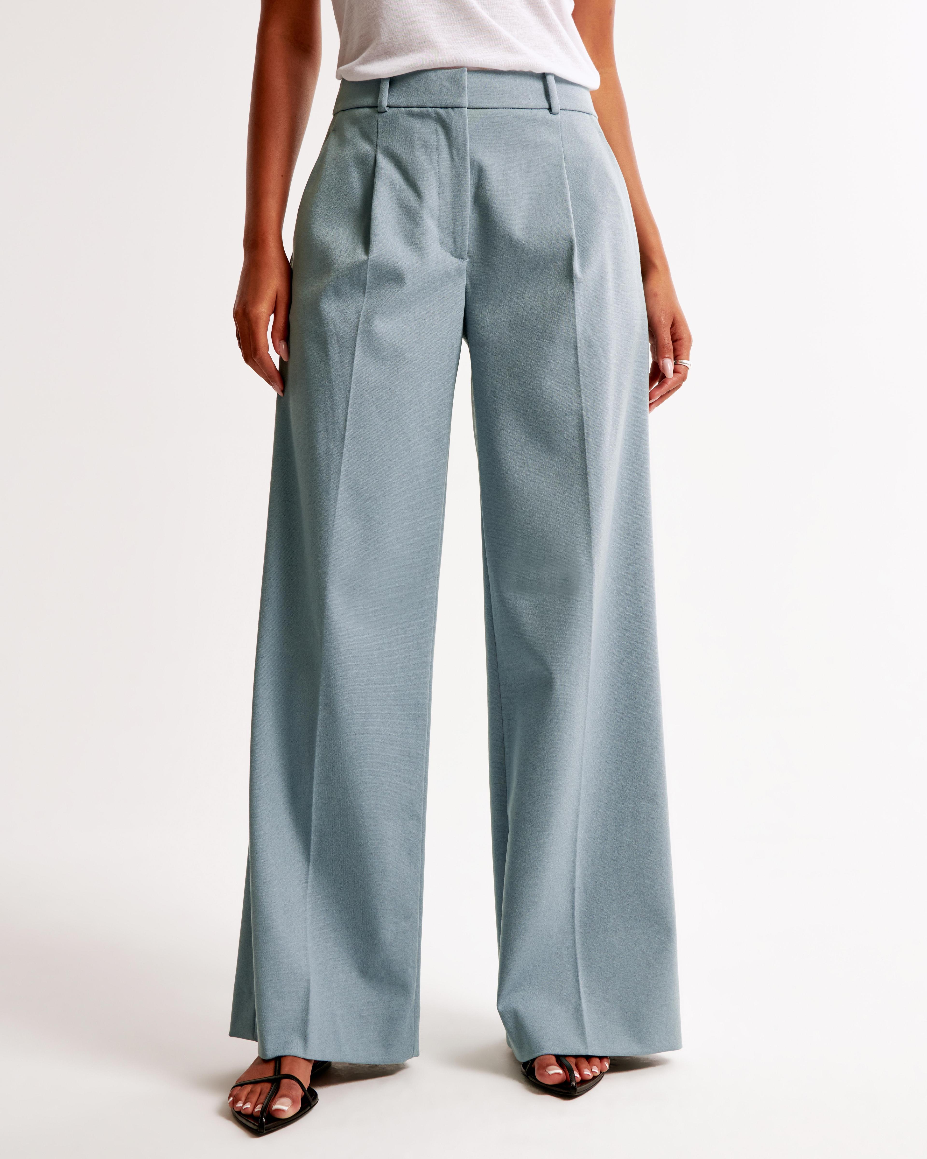 Mid Rise Tailored Wide Leg Pant Product Image