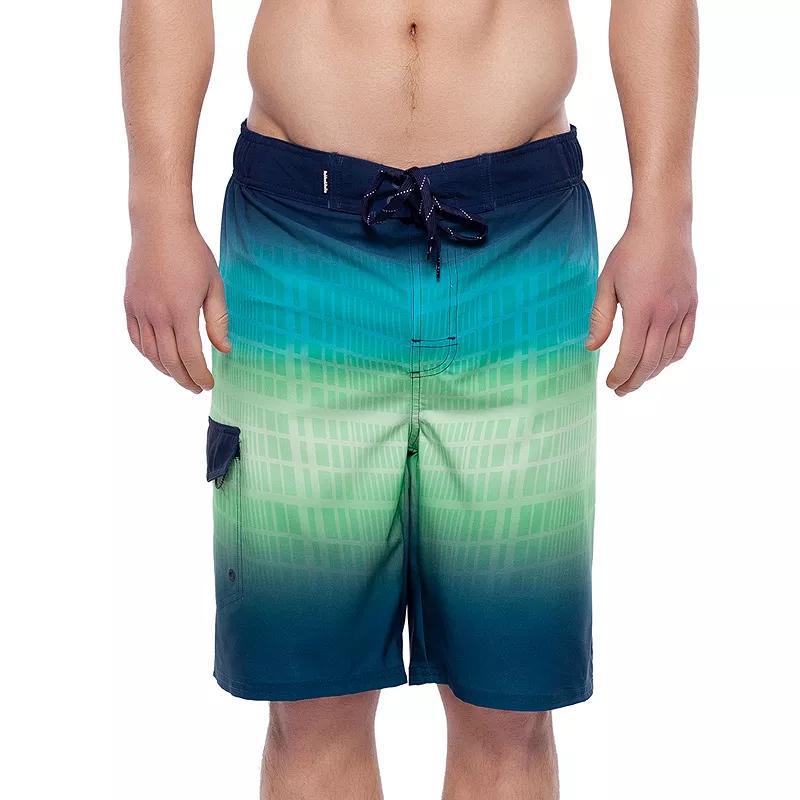 Mens 9 No Mesh Liner Board Shorts Elastic Waist Quick Dry Swim Trunks, up to Size 2XL Product Image