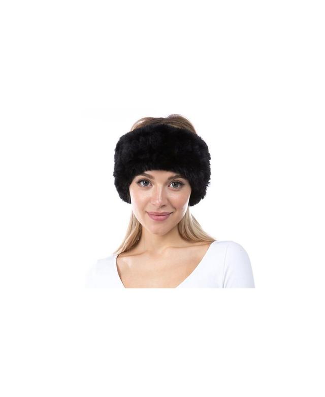 Marcus Adler Womens Plush Faux Fur Stretch Headband Product Image