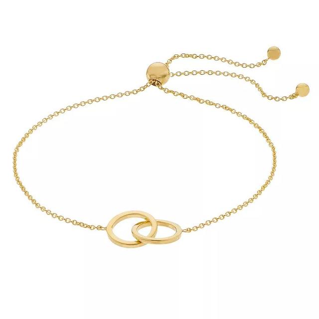 Saks Fifth Avenue Made in Italy Saks Fifth Avenue Women's 14K Yellow Gold Intertwined Circles Bolo Bracelet  - female - Size: one-size Product Image