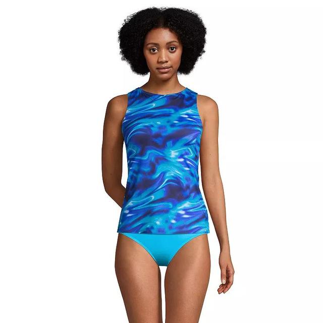 Womens Lands End DD-Cup UPF 50 High Neck Tankini Swimsuit Top Product Image