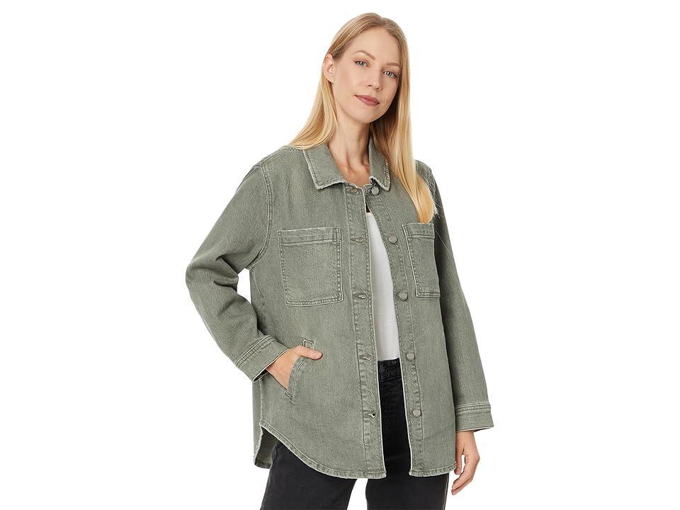 Liverpool Los Angeles Drop Shoulder Overshirt W/ Shirt Tail Hem (Vintage ) Women's Clothing Product Image