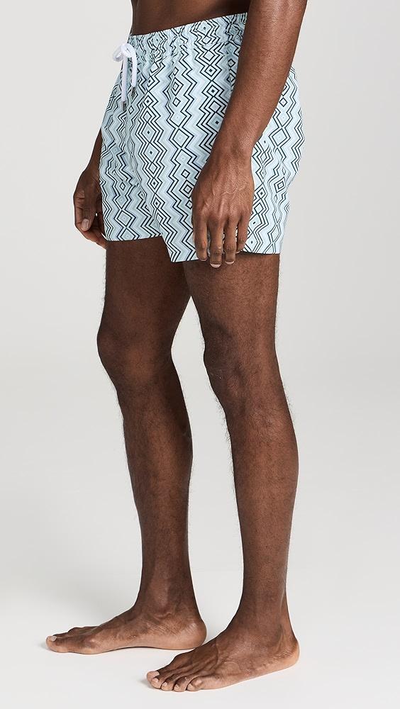 Frescobol Carioca Sport Angra Camada Print Swim Shorts | Shopbop Product Image