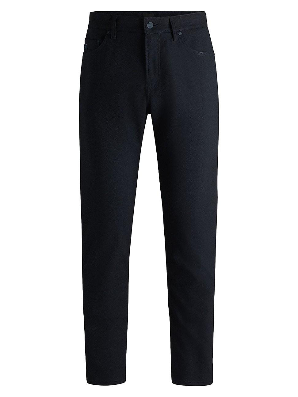 Mens Casual Regular Fit Trousers in Anti Wrinkle Twill Product Image