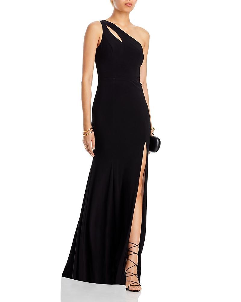 Aqua One-Shoulder Gown - 100% Exclusive - 0 - 0 - Female Product Image