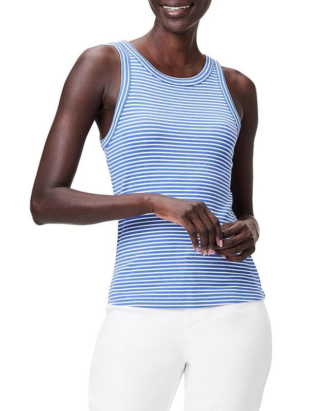 Nic+Zoe Striped Rib Knit High Neck Tank Product Image