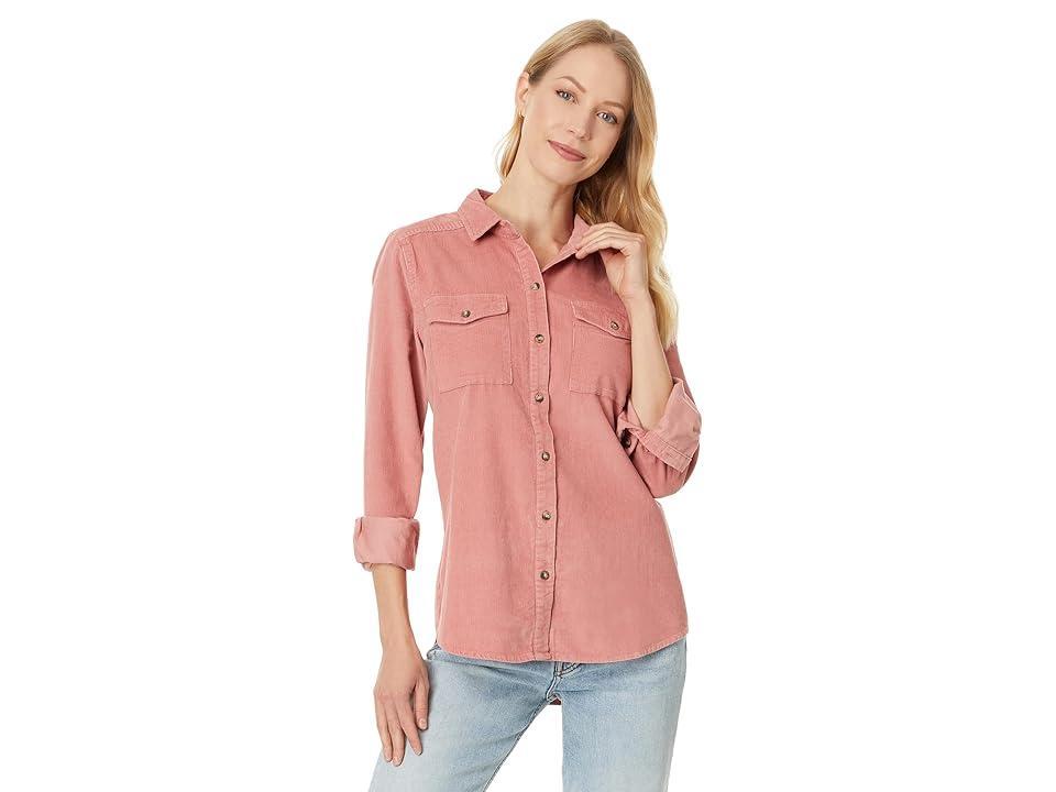 Toad&Co Scouter Cord Long Sleeve Shirt (Rose) Women's Clothing Product Image