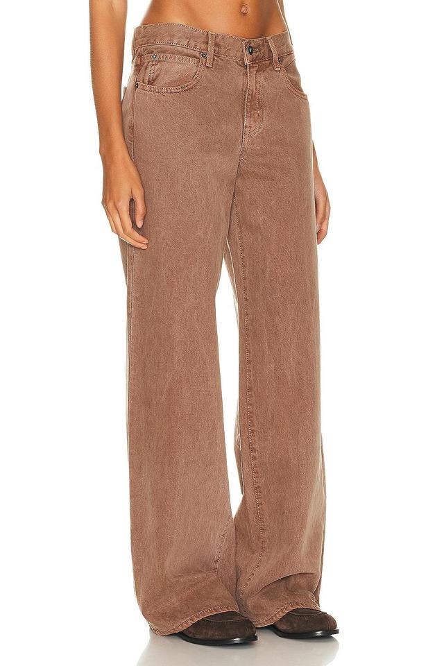 SLVRLAKE Mica Wide Leg Jean in Brown. - size 29 (also in 24, 25, 26, 27, 28, 30, 31) Product Image