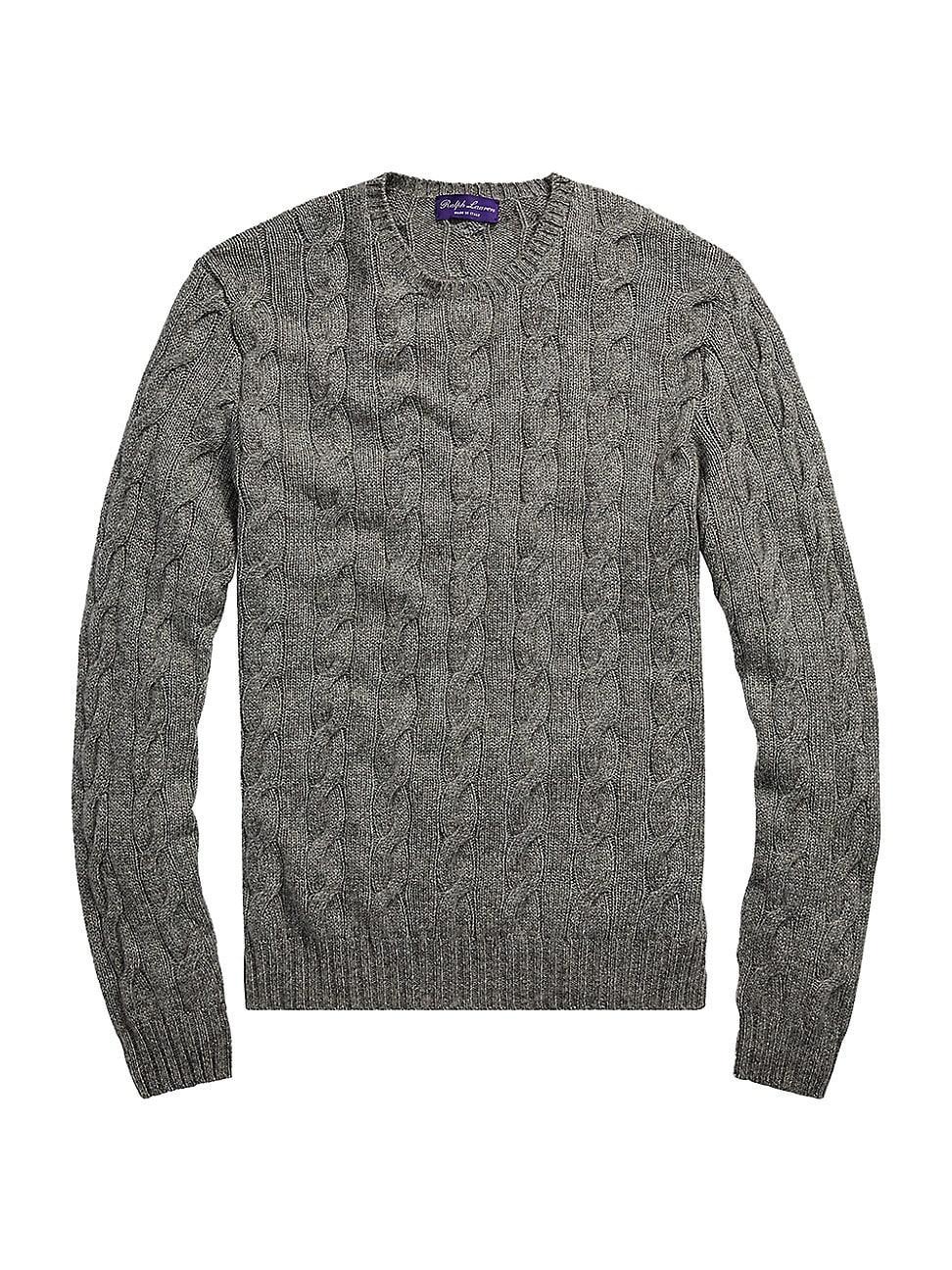 Mens Cableknit Cashmere Sweater Product Image