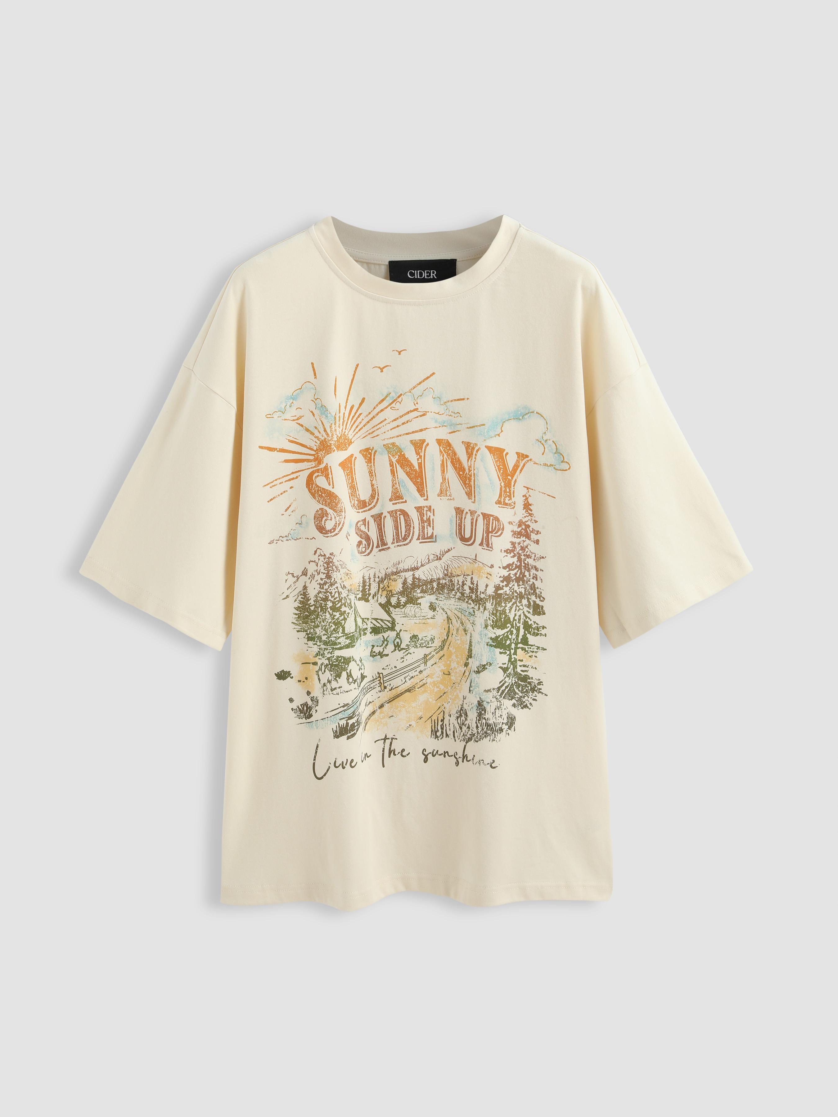 Sunny Side Up Graphic Short Sleeve Tee Product Image