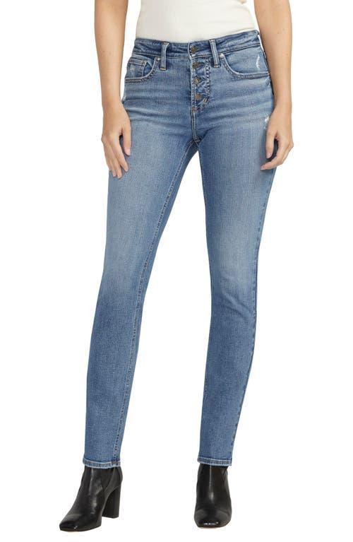 Silver Jeans Co. Most Wanted Mid Rise Slim Straight Jeans Product Image