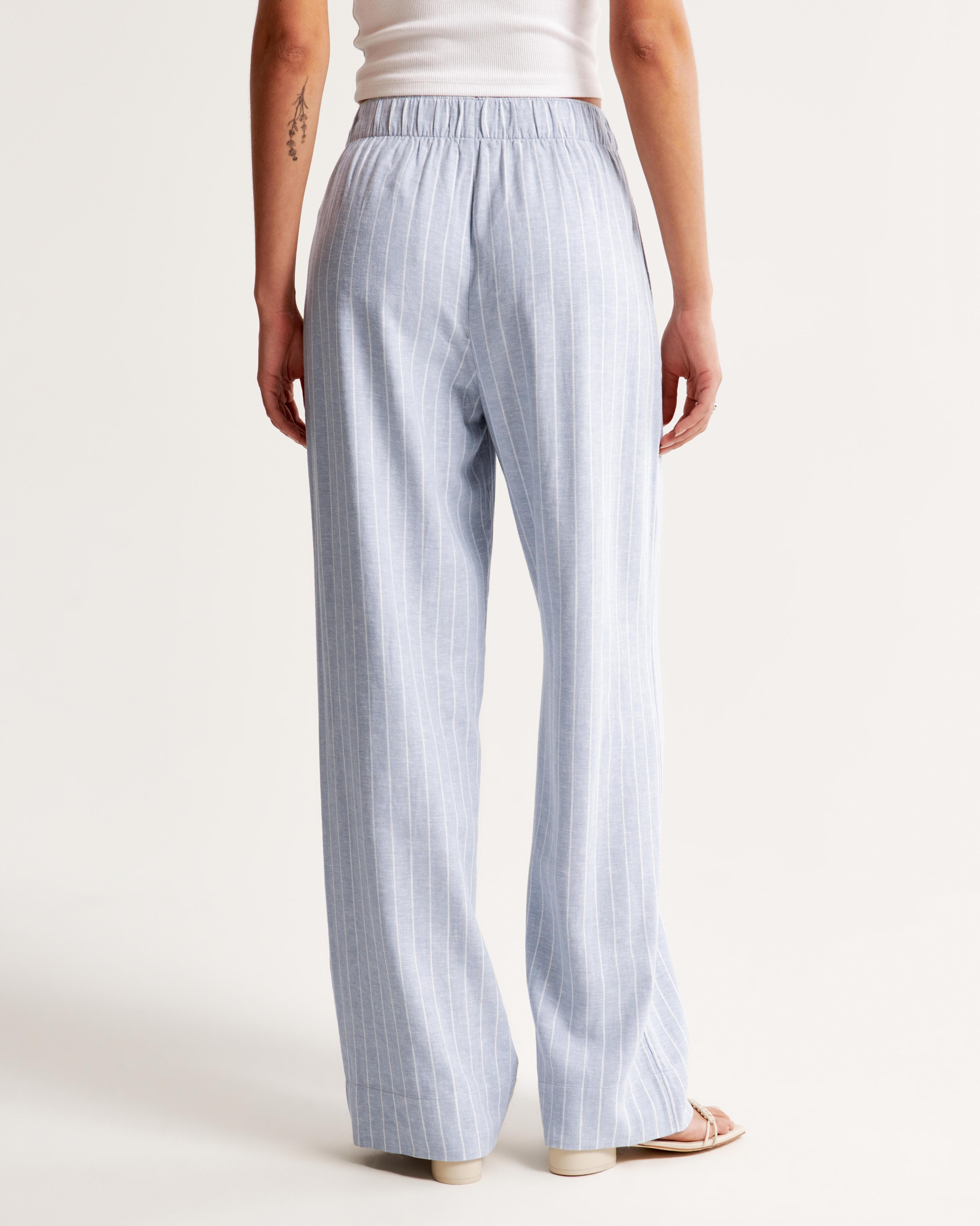 Linen-Blend Pull-On Pant Product Image