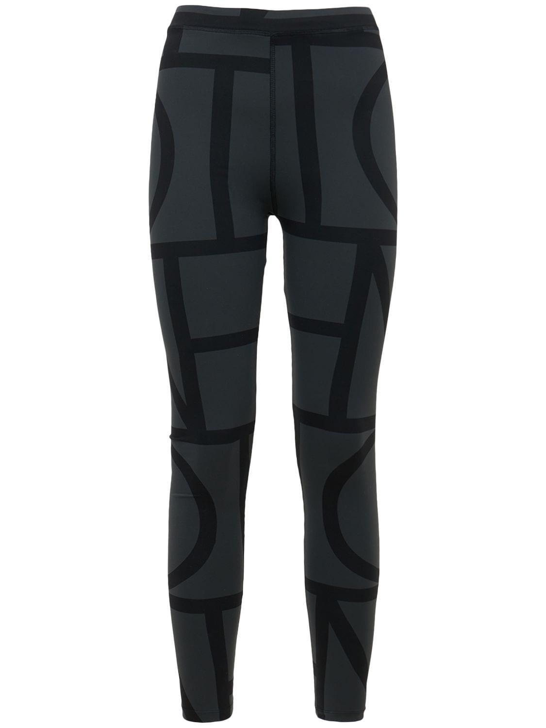 Monogram Recycled Tech Leggings In Black Product Image