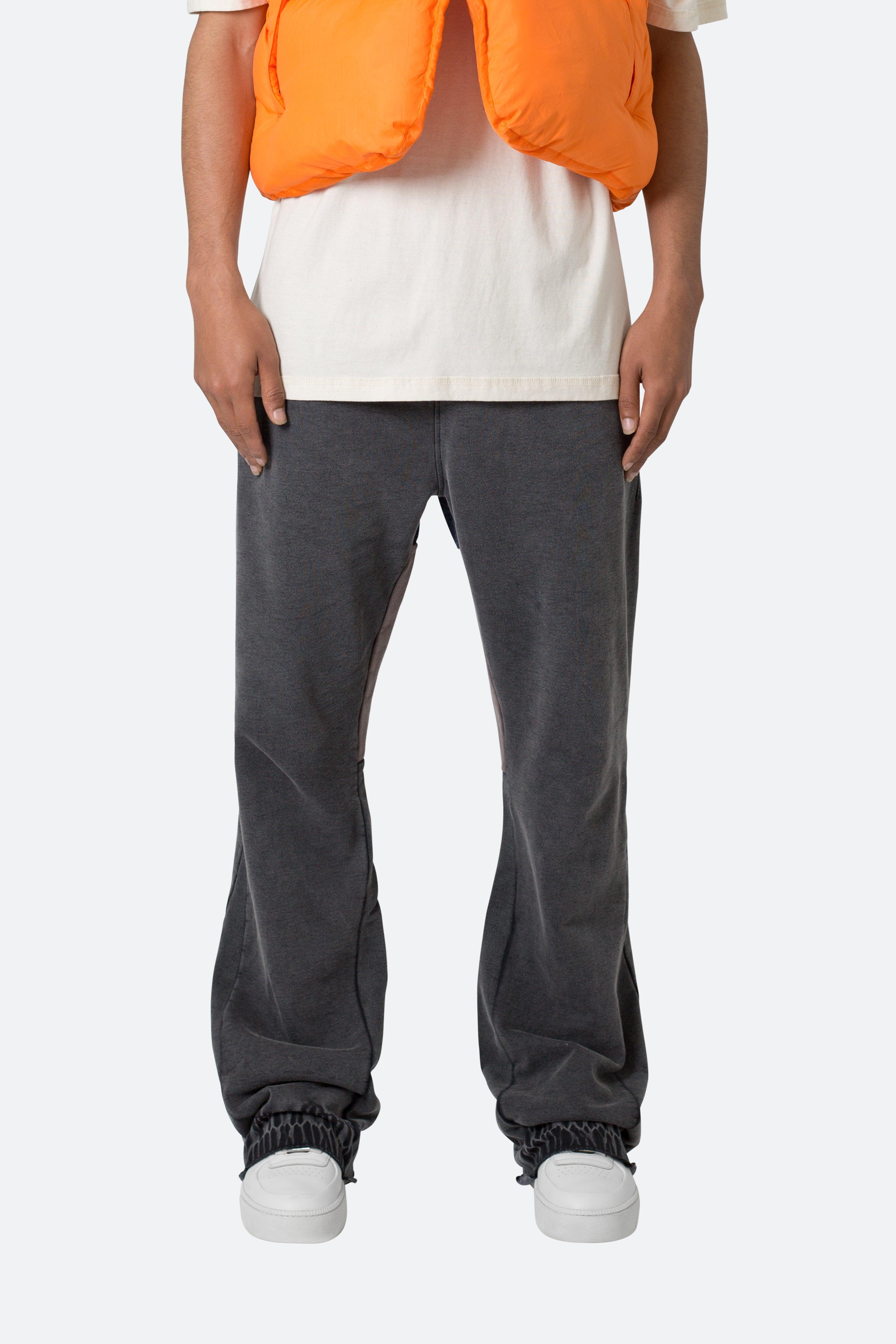 Contrast Bootcut Sweatpants - Vintage Black Product Image