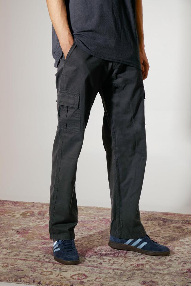 Fixed Waist Relaxed Cargo Pants | boohooMAN USA Product Image