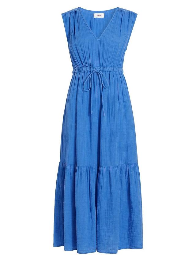 Womens Rosalie Cotton Tie-Waist Maxi Dress Product Image