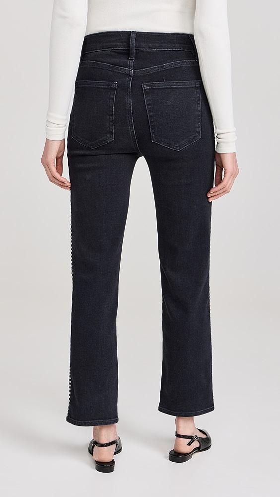 FRAME Le Sleek Straight Studded Jeans | Shopbop Product Image