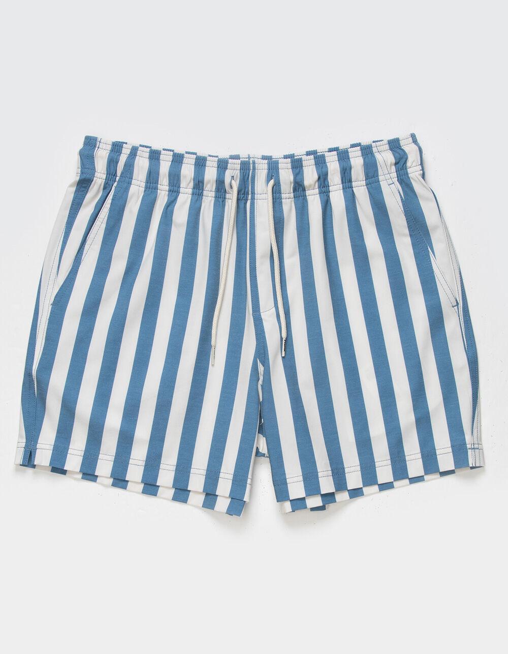 RSQ Mens Bold Stripe 5" Swim Shorts Product Image