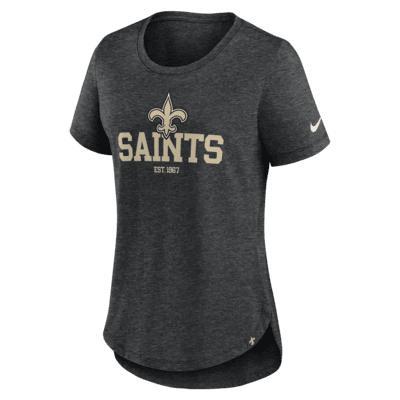 Womens Nike Heather Black Washington Commanders Fashion Tri-Blend T-Shirt Product Image