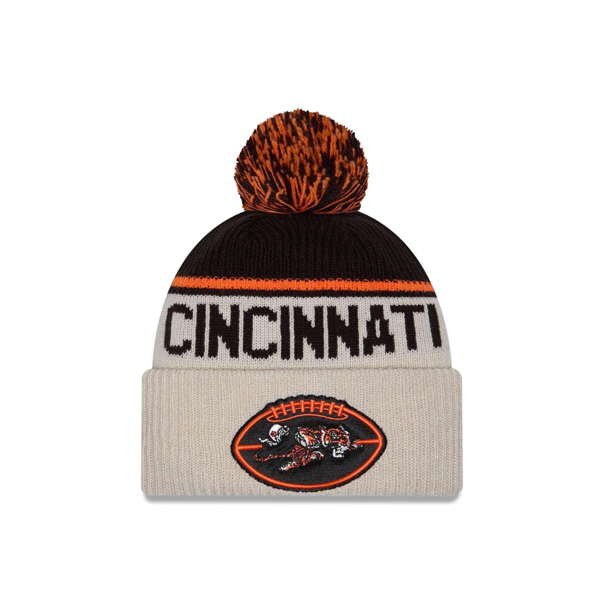 Cincinnati Bengals 2024 Cold Weather Historic Pom Knit Hat Male Product Image