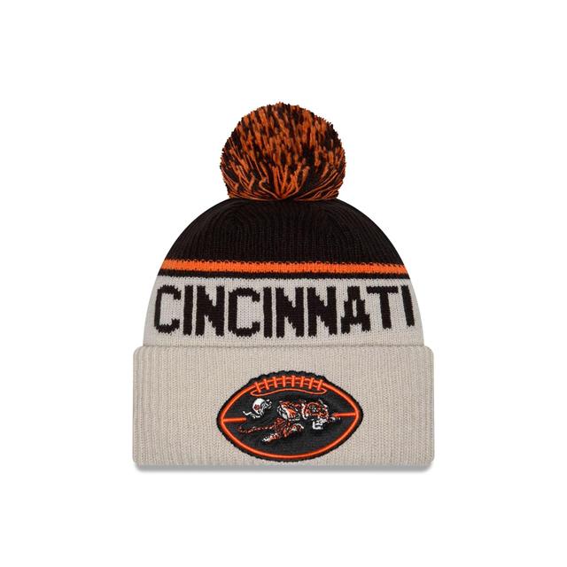 Cincinnati Bengals 2024 Cold Weather Historic Pom Knit Hat Male Product Image