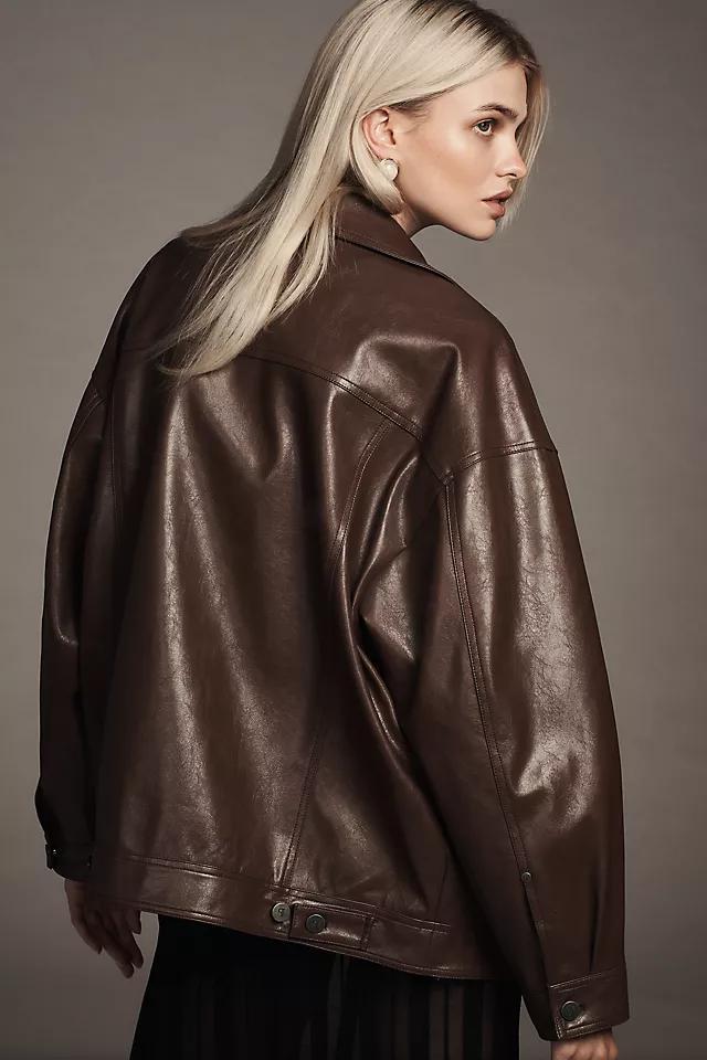 The Weston Boyfriend Jacket by Pilcro: Faux Leather Edition Product Image