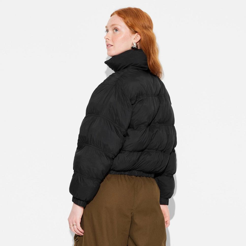 Women's Puffer Jacket - Wild Fable™ Black XXS Product Image