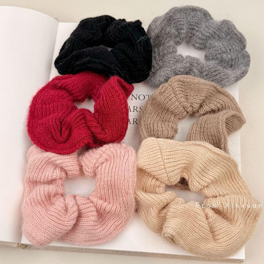 Plain Knitted Scrunchie Product Image