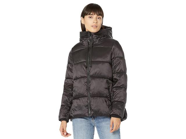 Sam Edelman Hooded Funnel Collar Puffer Women's Clothing Product Image