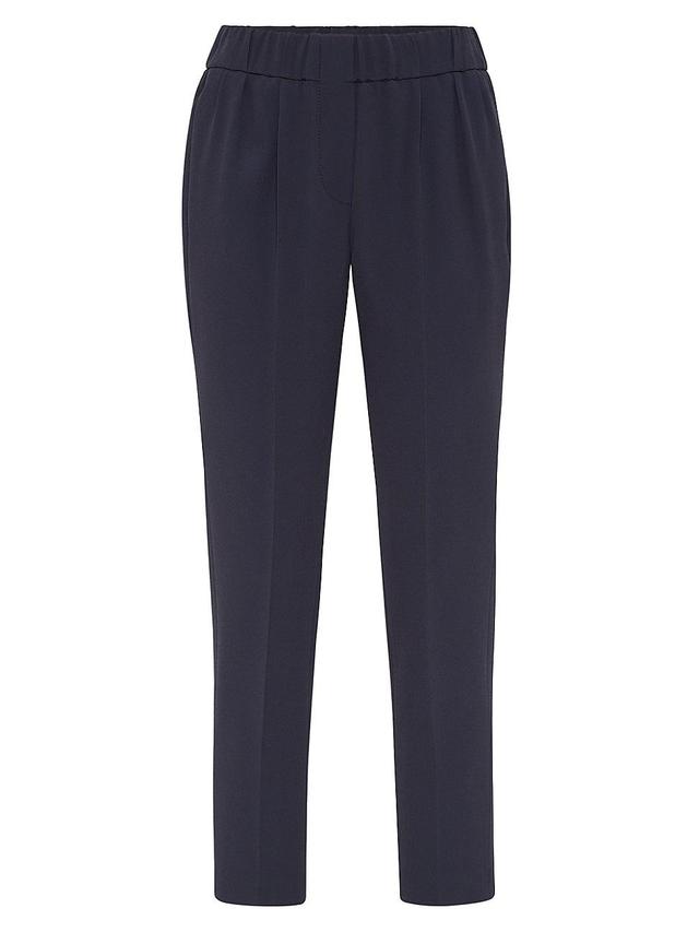 Womens Silk And Acetate Crpe Cady Tailored Jogger Trousers Product Image