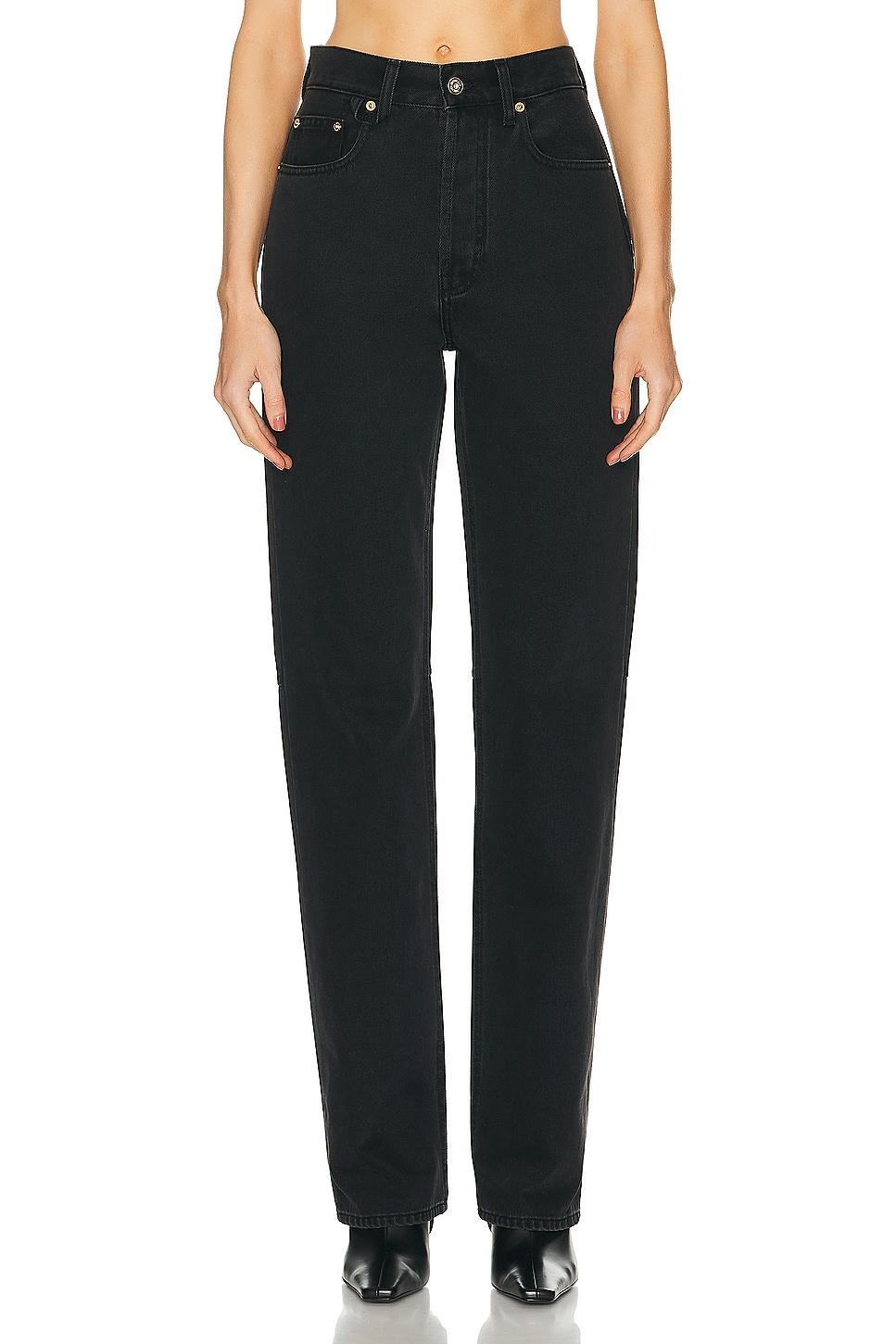 JACQUEMUS Le De Nimes Droit in Black - Black. Size 25 (also in 24). Product Image