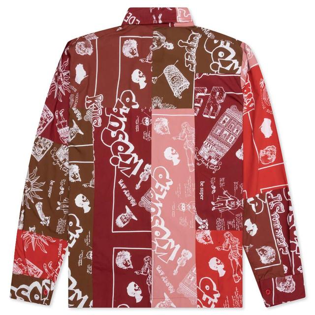 Super Patchwork Jacket - Red Male Product Image