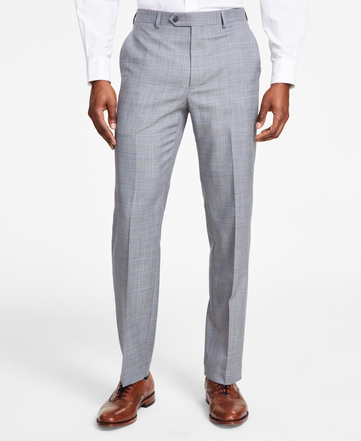 Michael Kors Mens Classic-Fit Stretch Wool-Blend Suit Pants Product Image