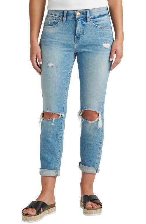 JAG Jeans Carter Ripped Cuffed Girlfriend Jeans Product Image