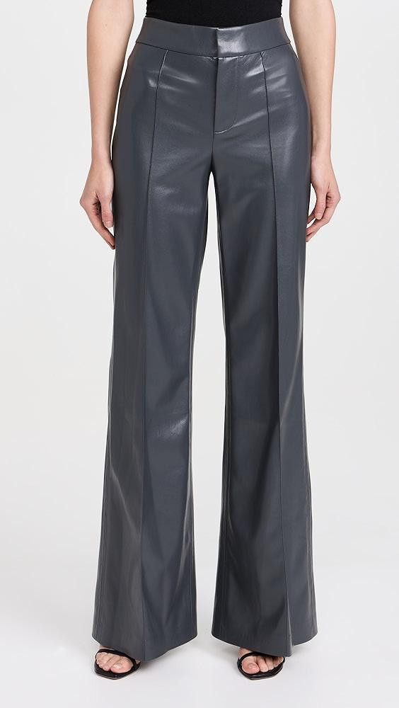 alice + olivia Dylan Vegan Leather Pants | Shopbop product image