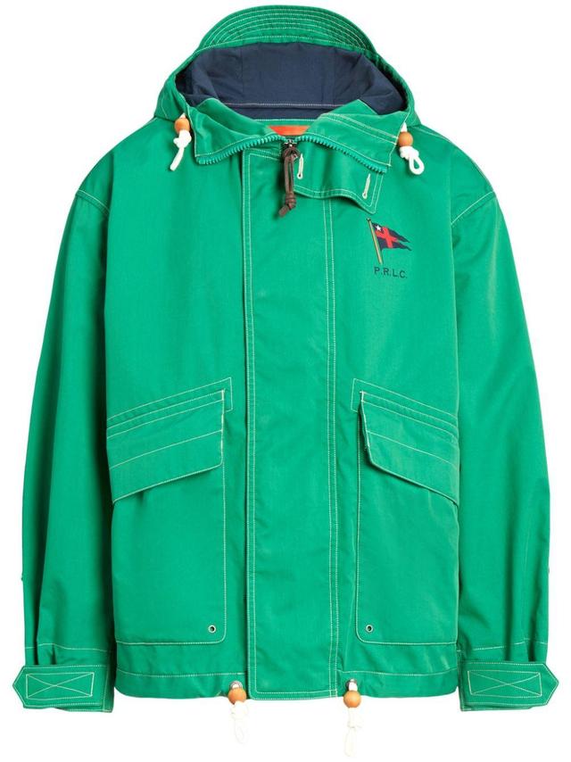 POLO RALPH LAUREN Truro Logo-print Hooded Jacket In Green Product Image