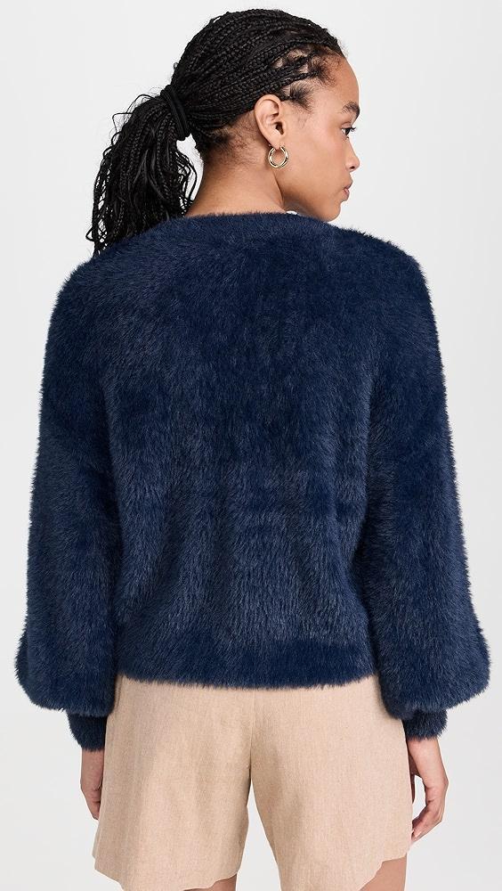 L'AGENCE Harriet Blouson Sleeve Cardigan | Shopbop Product Image