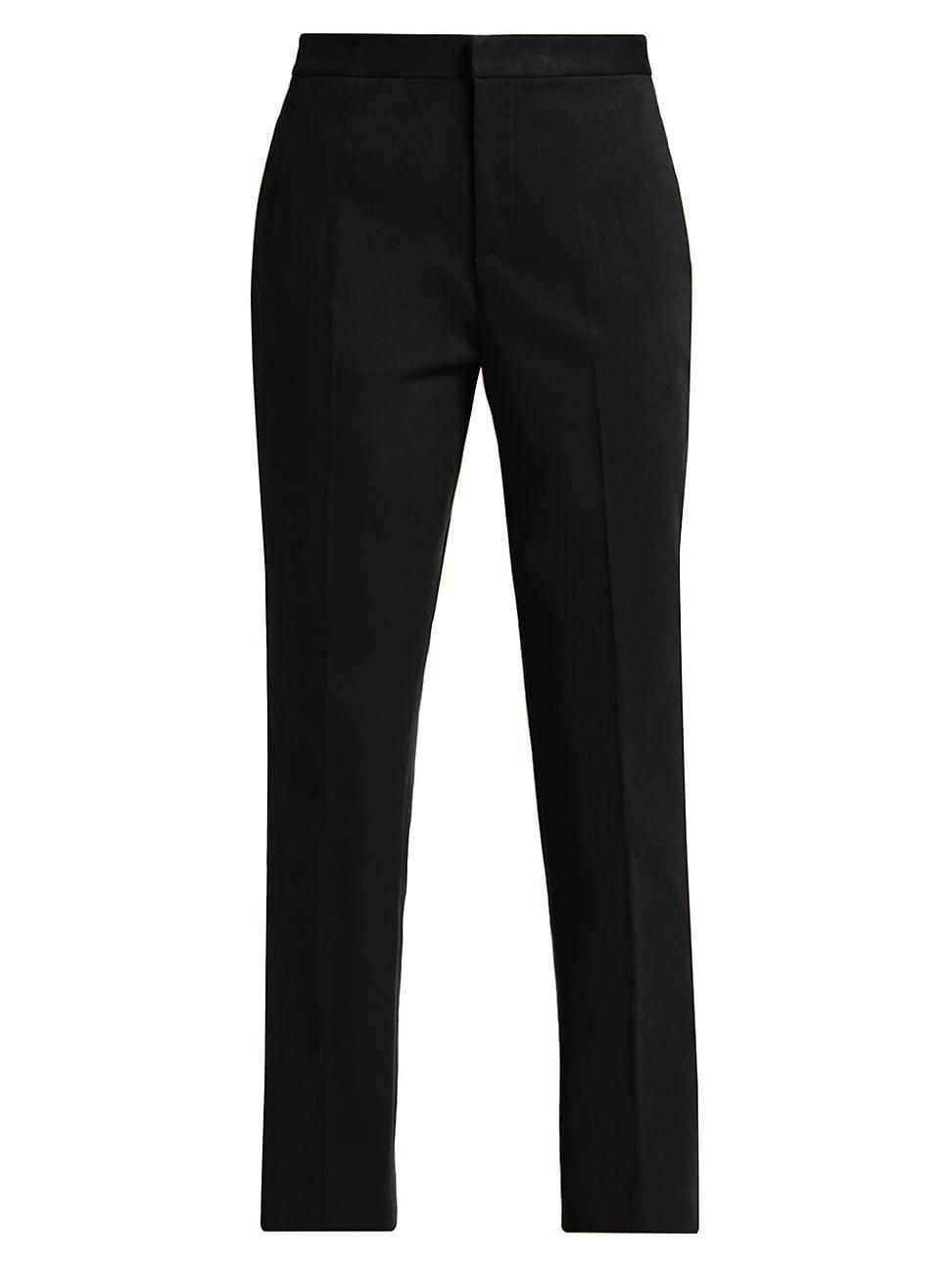 Womens Gabardine Straight-Leg Trousers Product Image