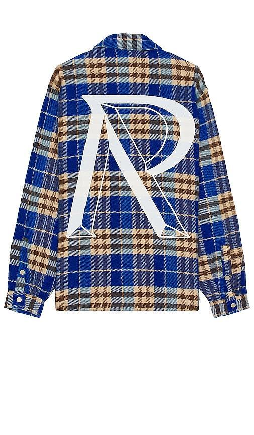 REPRESENT Intial Print Flannel Shirt Size M. Product Image