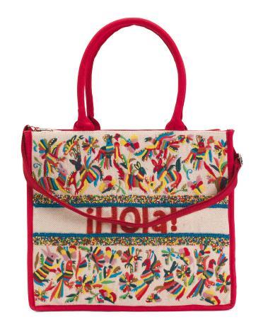 Hola Structured Tote With Detachable Shoulder Strap for Women Product Image