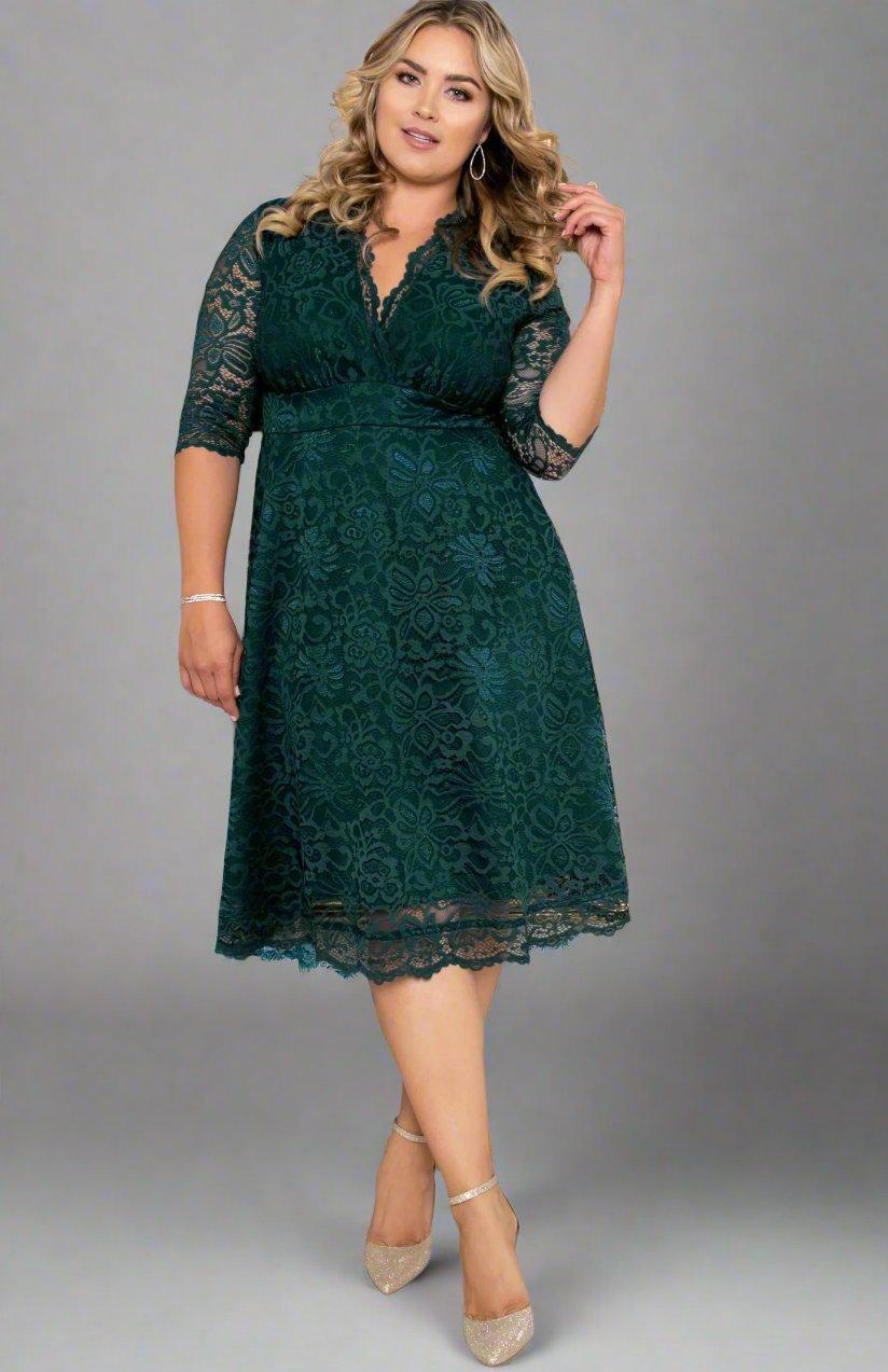 Mademoiselle Lace Cocktail Dress - Plus Product Image