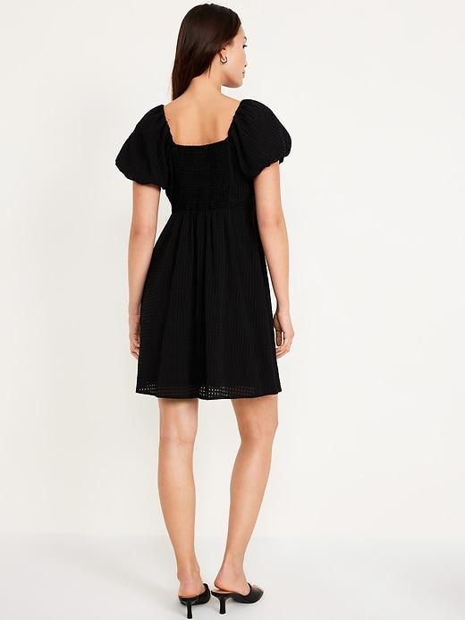 Flutter-Sleeve Mini Swing Dress Product Image