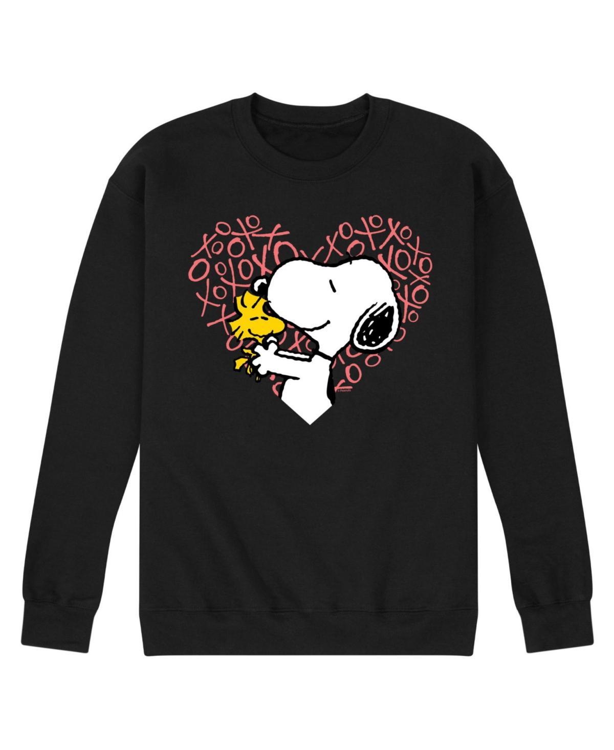 Airwaves Mens Peanuts Long Sleeve Crew Fleece Sweatshirt Product Image