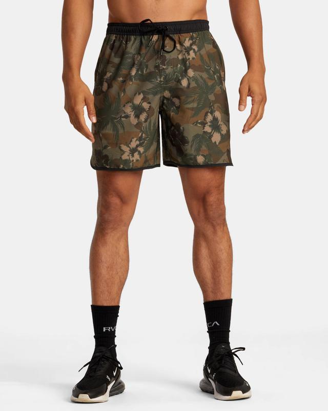 Hawaii Yogger Hybrid Technical Training Shorts - Floral Camo Product Image