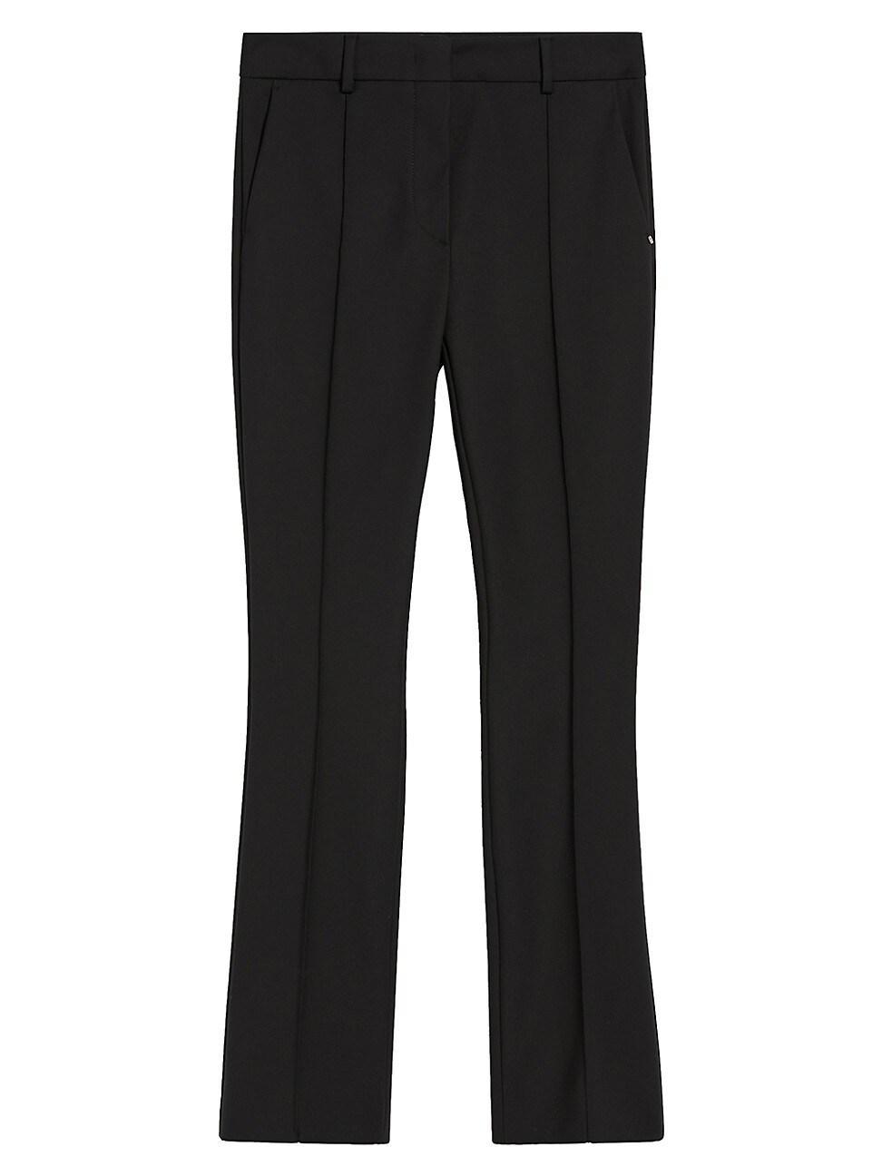 Womens Asiago Pintuck Ankle Flared Trousers Product Image