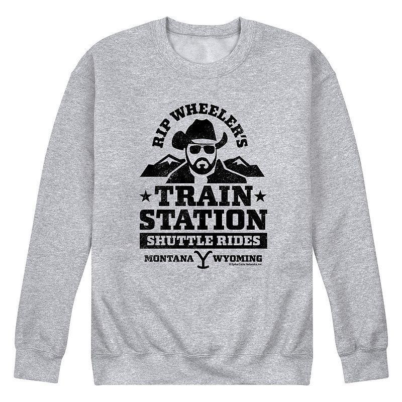 Mens Yellowstone Train Station Sweatshirt Product Image