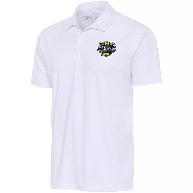 Mens Antigua Michigan Wolverines College Football Playoff 2023 National Champions Tribute Polo Product Image